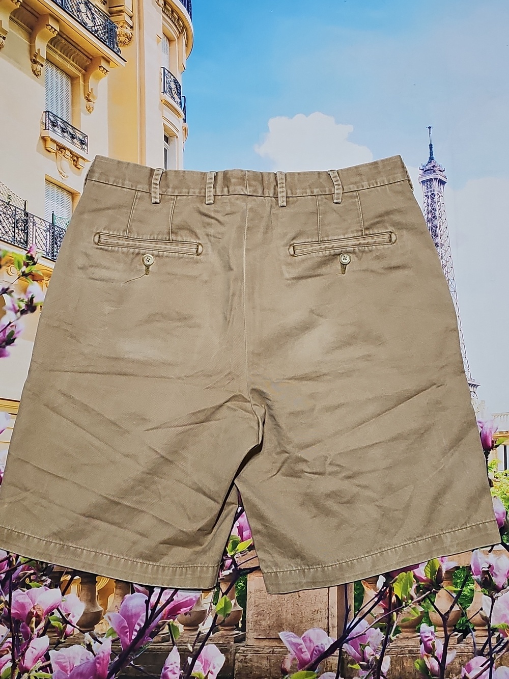 Peter Millar Tan Chino Shorts Size 33 - Picture 3 of 3